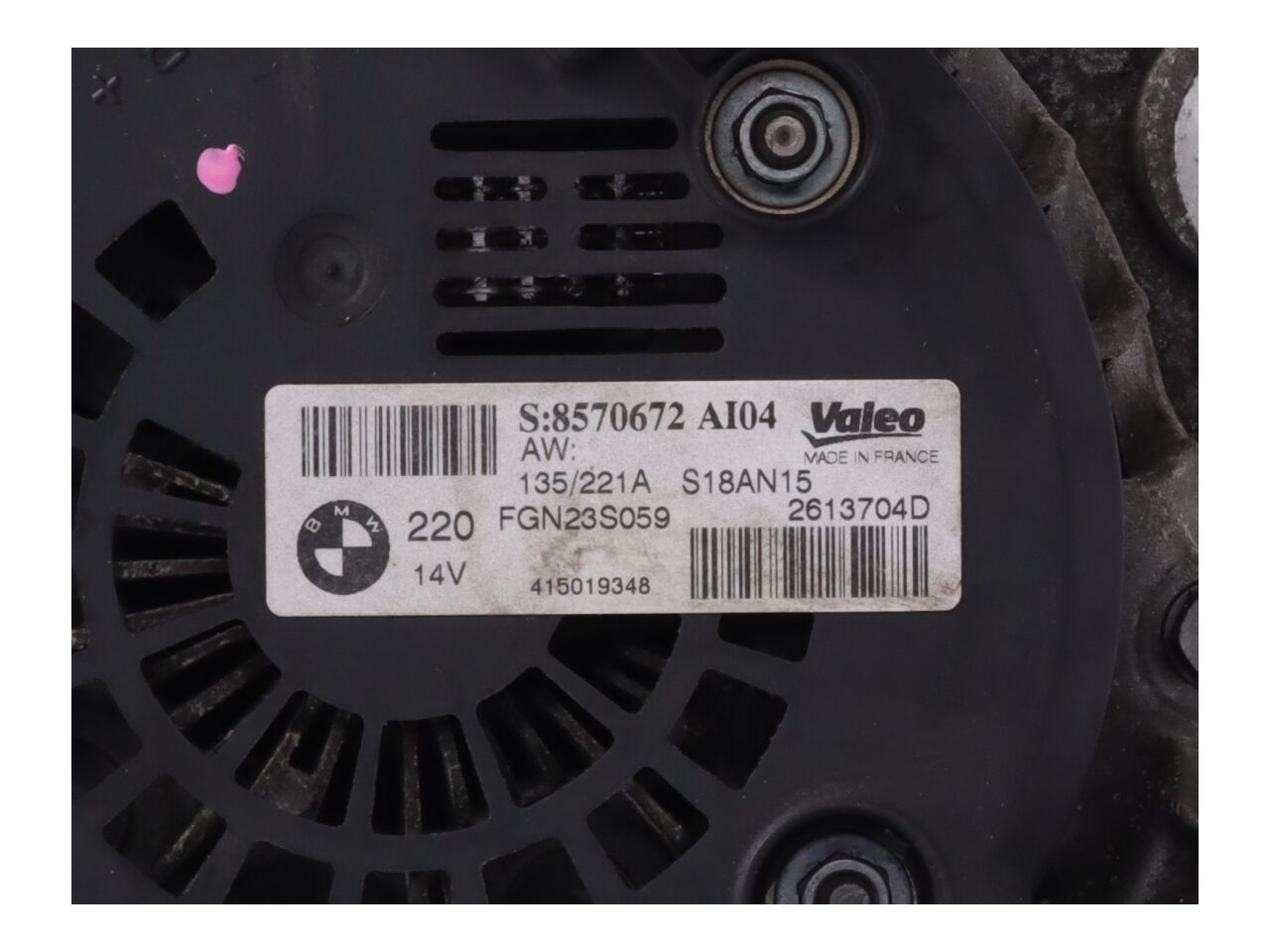 Generator BMW X3 (F25) xDrive 30d  190 kW  258 PS (04.2011-08.2017)