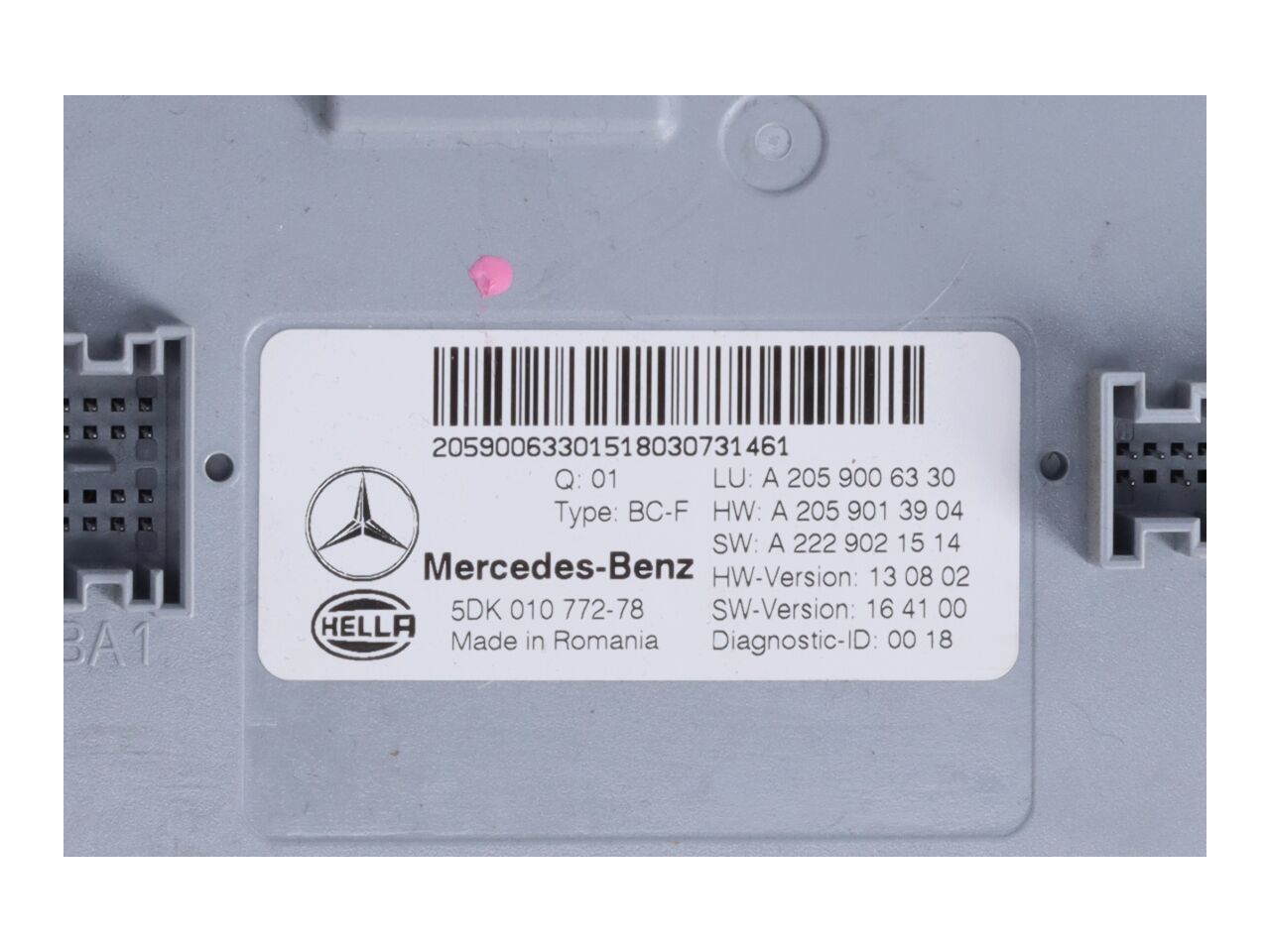 Fuse box MERCEDES-BENZ C-Klasse T-Modell (S205) C 220 BLUETEC  125 kW  170 PS (09.2014-05.2018)