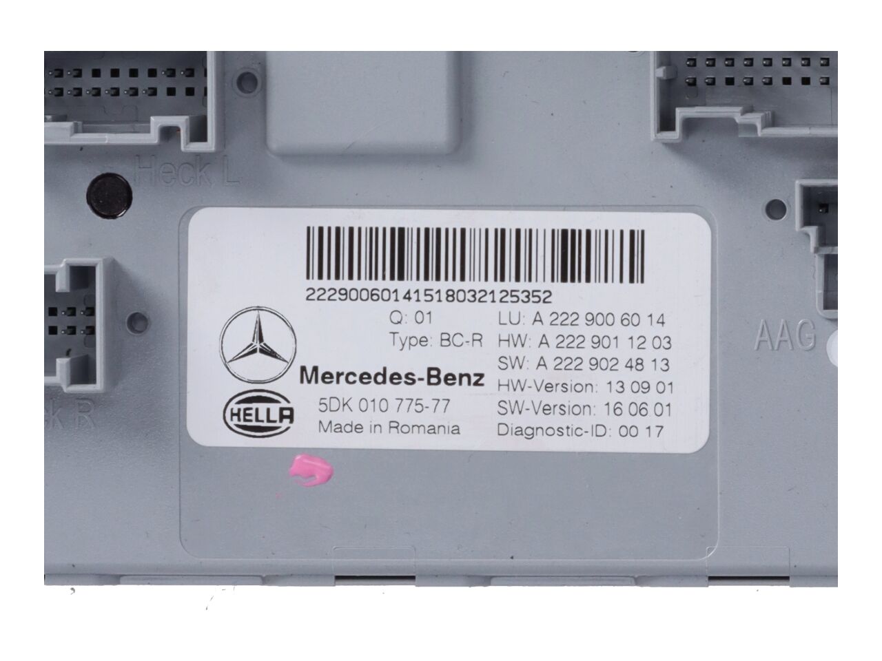 Fuse box MERCEDES-BENZ C-Klasse T-Modell (S205) C 220 BLUETEC  125 kW  170 PS (09.2014-05.2018)