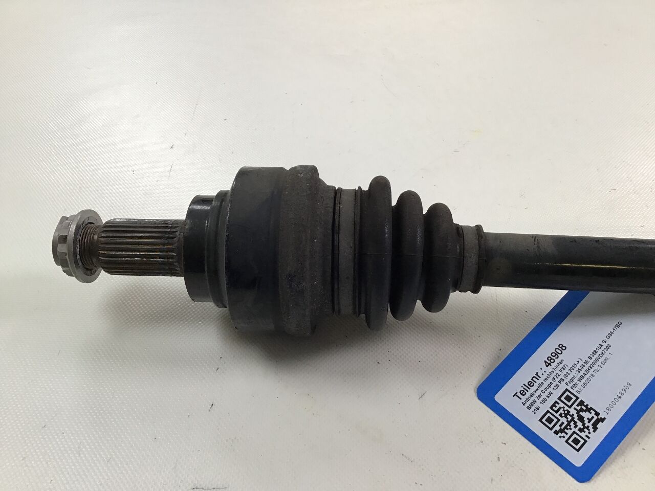 Drive shaft right rear BMW 2er Coupe (F22, F87) 218i  100 kW  136 PS (03.2015-> )