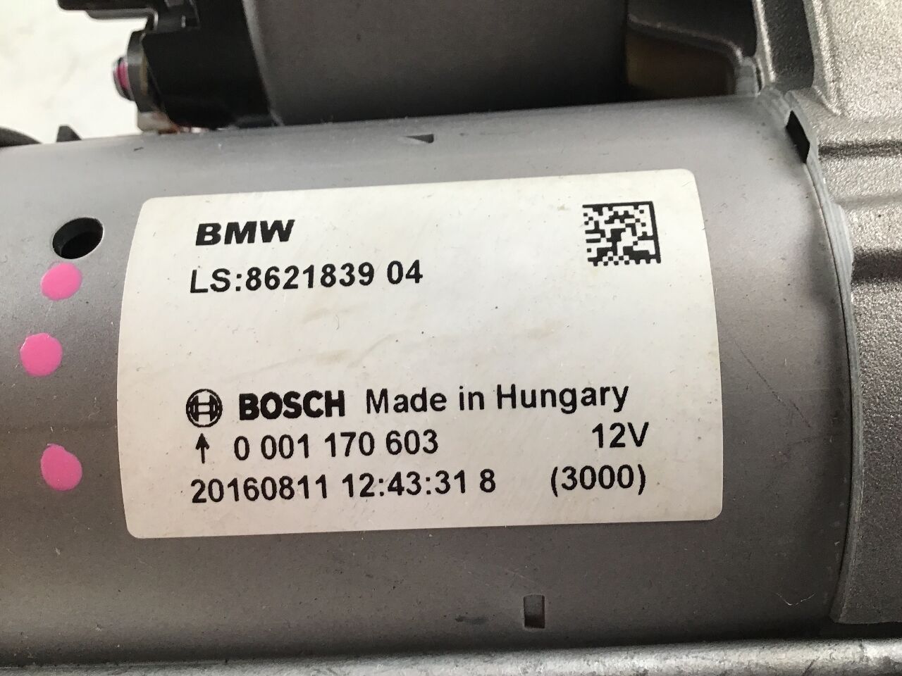 Anlasser BMW 7er (G11, G12) 730Li  190 kW  258 PS (11.2015-02.2019)